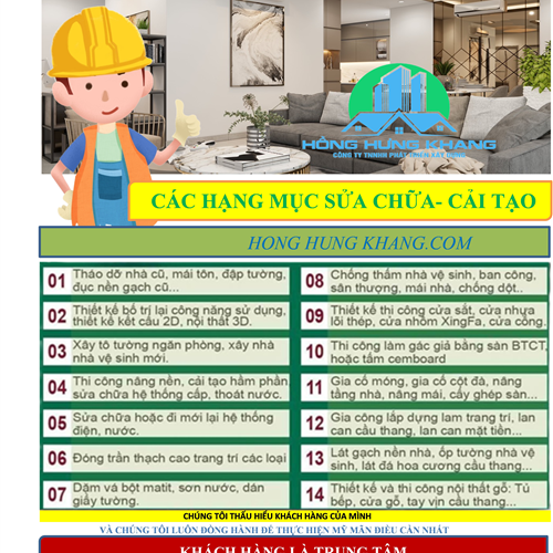 DỊCH VỤ SỬA CHỮA NHÀ TRỌN GÓI TẠI TP HCM MỚI NHẤT NĂM 2025